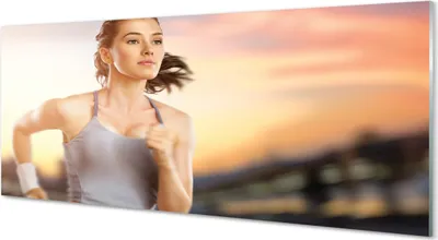 Produktbild von Glasbilder 125x50 Wandkunst Frau Himmel