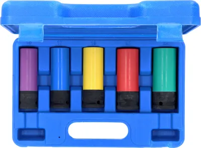 Produktbild von 1/2 Alu-Felgen-Kraft-Stecknuss-Satz | 5-tlg