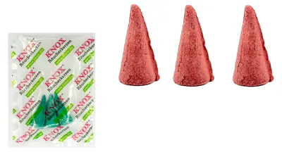 Produktbild von KNOX Räucherkerzen XXL Riesen 3er Set - mit 3er Probe "Meeresbrise" - Angenehmer Duft von Gebrannte Mandeln - Große Räucherkerzen