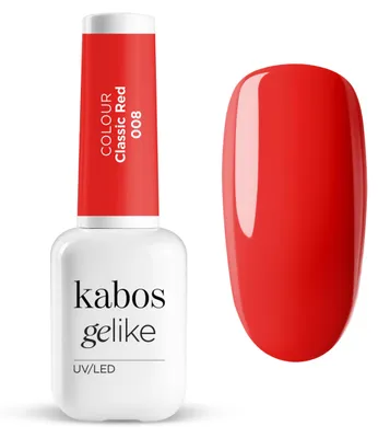 Productafbeelding van Kabos UV/LED Nagellak Hybride lak Gelike 008 Classic Red 8 ml