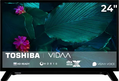 Produktbild von Toshiba 24WV2F63DAZ Fernseher 24 Zoll Smart TV VIDAA HD-ready HDR TV mit Triple-Tuner, LED TV (2026)