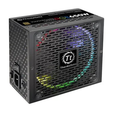 Zdjęcie produktu dla Thermaltake Toughpower Grand RGB 650W Gold (RGB Sync Edition), 650 W, 100 - 240 V, 780 W, 50 - 60 Hz, 10 A, Aktywne