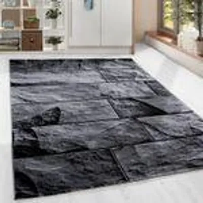 Immagine prodotto di Homebyhome Tappeto Moderno per Soggiorno Motivo 3D a Parete Pelo Corto Morbido e Facile da Pulire, Dimensioni: 200x290 cm