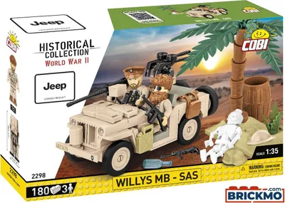 Obrázok produktu pre COBI Willys MB-SAS, Stavebnica, 7 rok / roky, 180 kusov