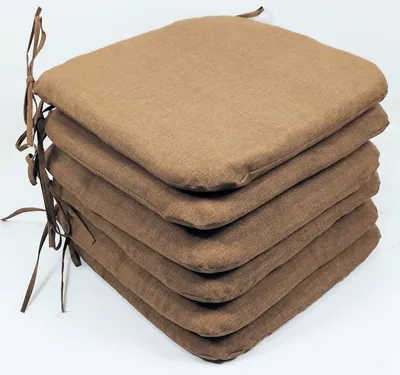 Obrázek produktu pro Sedák 40x40 cm látka hnědý melír - set 6 kusů