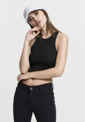 Productafbeelding van Urban Classics dames crop top, model Outible, kleur zwart, maat L