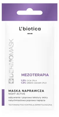 Obrázek produktu pro Dermomask, Night Active, mezoterapeutická regenerační maska, 12 ml