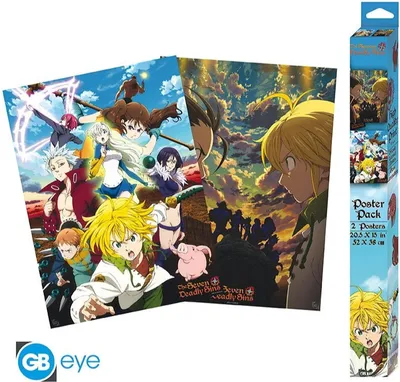 Produktbild von THE SEVEN DEADLY SINS - Set 2 Posters Chibi 52x38 - Series 1