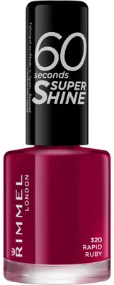 Productafbeelding van Rimmel London 60sec Supershine nagellak : 320 - Rapid Ruby (8 ml)