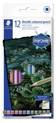 Produktbild von STAEDTLER 146M Metallic Farbstift Etui mit 12 Farben
