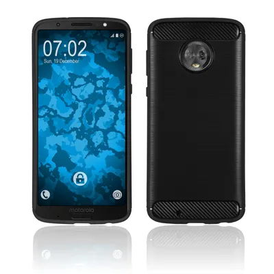 Produktbild von PhoneNatic Case kompatibel mit Lenovo Moto G6 - schwarz Silikon Hülle Ultimate Cover