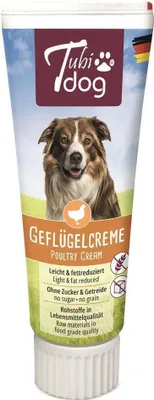 Produktbild von 12 x Tubi-DOG Tubi Dog Geflügelcreme in der Tube 75g im 12er Set