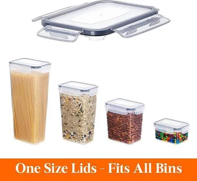 Image de Lot de 13 boîtes alimentaires hermétiques avec couvercles et range-boîtes