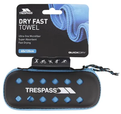 Immagine prodotto di Asciugamano in microfibra Trespass Compatto blu - ad asciugatura rapida e compatto