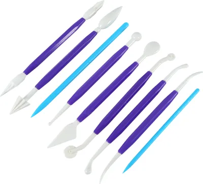 Obrázok produktu pre Clay Tool Kit, langlebige Modellierung leicht zu erfassen eine gute Wahl für DIY -Handwerkssichere Plastik -Arbeitsstudio -Heimschulen