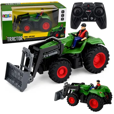 Obrázek produktu pro Dálkově ovládaný zemědělský traktor s buldozerem a farmářem Rc 1:24