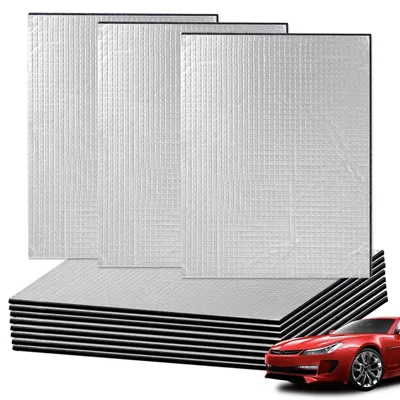 Immagine prodotto di Omgoods - Pannello fonoassorbente autoadesivo per auto, 40x25 cm (12 pezzi)