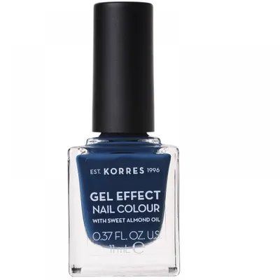 Zdjęcie produktu dla Korres Gel Effect Nail Color z olejkiem ze słodkich migdałów nr 84 Indigo Blue, 11 ml
