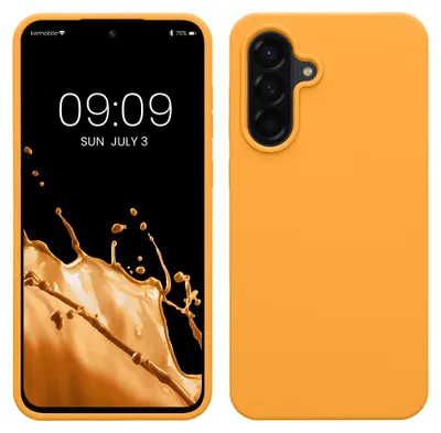 Produktbild von kwmobile Handyhülle für Samsung Galaxy A56 5G Hülle - Case Silikon - Kabelloses Laden - Schutzhülle Cover in Fruity Orange