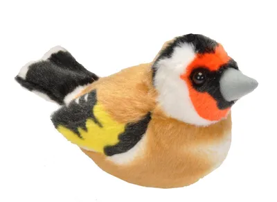 Wild Republic Plüschvogel Fischadler – Mit Authentischem Gesang, 13 Cm, Schwarz-weiß