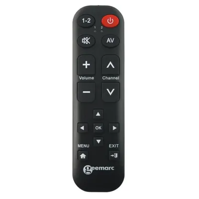 Zdjęcie produktu dla Geemarc Telecom TV-15, TV, Naciśnij przyciski, Czarny