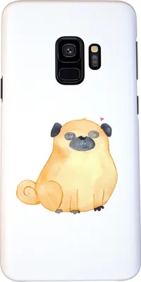 Produktbild von Mr. & Mrs. Panda Samsung Galaxy S9 Handyhülle Mops - Weiß - Geschenk, Knuffig, Handy Schutzhülle, Liebe, Cover, Sprüche, Hund, Hülle, Vierbeiner, Smartphone