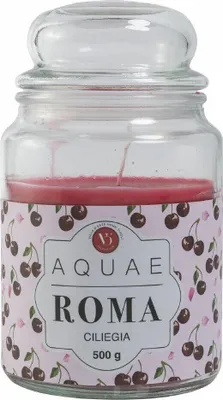 Produktbild von Aquae Roma Kirschwachskerze im Glas, 500 g