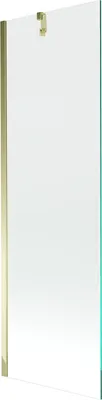 Produktbild von Mexen Next 1-Flügel-Badewannenwand 60 x 150 cm, transparent, Gold - 895-060-000-00-00-50