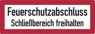 Produktbild von Dreifke® Aufkleber | Feuerwehrschild, Feuerschutzabschluss Schließberei - 297...