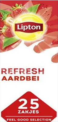 Image de Lipton - Thé Lipton Refresh Fraise 25x1.5gr | Pack de 25 pièces | 6 pièces