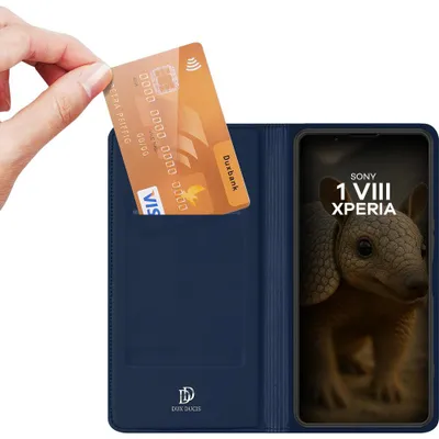 Produktbild von Handyhülle mit Klappe für Sony Xperia 1 VIII, Dux Ducis Skin Pro, Dunkelblau