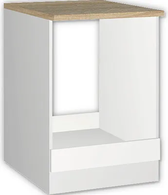 Produktbild von Held Möbel Herdumbauschrank Mailand BxTxH 60 x 60 x 85 cm weiß hochglanz zerlegt 480.6210