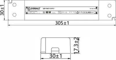 Produktbild von PLV LED-Netzteil 60W, 24V | IP20 Schutzart | Kompakt, Effizient & Sicher, Trafo für LED-Beleuchtung