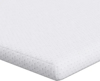 Image de vidaXL Surmatelas Blanc 140 x 200 cm Tissu Jacquard