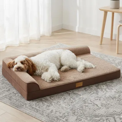 Immagine prodotto di Letto ortopedico per cani di taglia media - Marrone