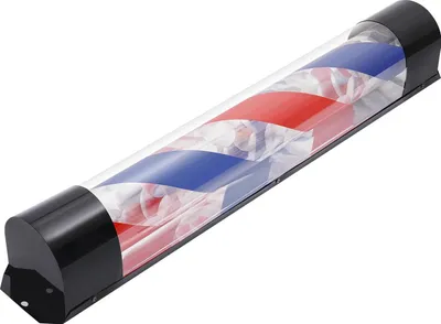 Produktbild von Friseursalon drehende Wandleuchte - LED Barber Lampe - 20W - 220V - Zylinderform - Wandmontage - Rot