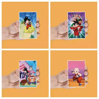 Obrázok produktu pre Sada 4 LENTICULÁRNYCH MAGNETOV postavičky Dragon Ball