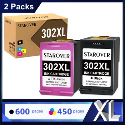 Produktbild von STAROVER Druckerpatronen für HP 302 XL OfficeJet 3830 3831 3832 3833 3834 3835 4650 5220