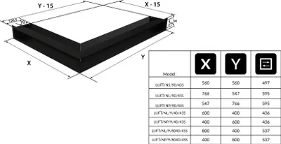 Produktbild von Eck-Lüftungsgitter LUFT rechts 40x80x9 Edelstahl