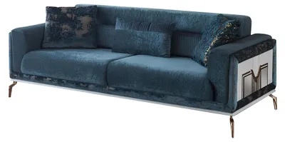 Produktbild von Modern Sofa 3 Sitzer Luxus Grün Design Möbel in Wohnzimmer Couchen 235cm