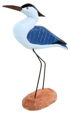Produktbild von Holzgeschnitzte Vogelskulptur Wasserbird Deko für Wohnzimmer und Büro