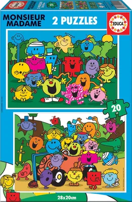 Image de EDUCA Puzzle Monsieur Madame 2x20 pièces