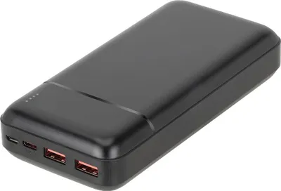 Image de Powerbank 20000mAh 1 port USB C 22.5W PD/QC Noir Rivacase