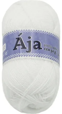 Zdjęcie produktu dla Przędza ÁJA – 50 g / 217 m – biała