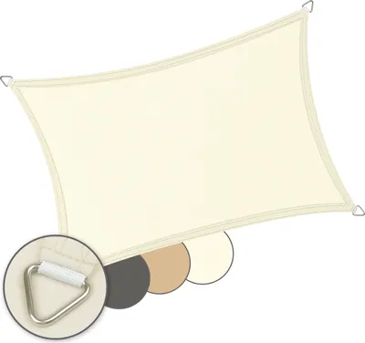 Produktbild von Sonnensegel NYVISun Rechteckig, Farbe:Creme, Größe:2.00 x 4.00 m
