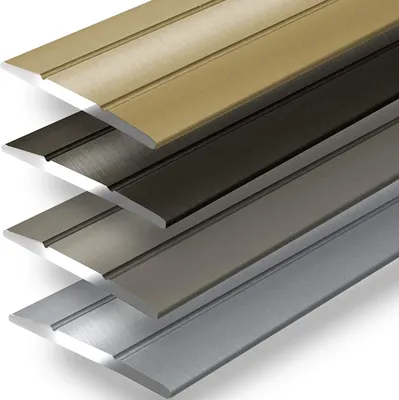 Produktbild von Übergangsprofil Abdeckleiste Firm C-Form Bodenleiste aus Aluminium 3,6x90 cm Selbstklebend Silber