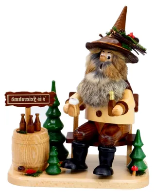 Produktbild von Räuchermann Feierabend auf Bank, 26 cm