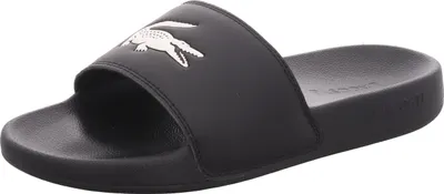 Produktbild von Lacoste Herren-Badepantolette Schwarz-Weiß, Farbe:schwarz, UK Größe:9