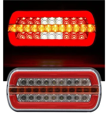 Produktbild von LED-Rückleuchte mit 4 Funktionen für Anhänger / Lkw – Positionslicht, Bremslicht, dynamischer Blinker, Rücklicht, IP67, 12V/24V