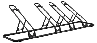 Obrázek produktu pro Wiltec stojan na kola, podlahový, 4 kusy, rozměry 1600 x 370 x 440 mm, držák na kola pro kola o velikosti 12–29 palců, protiskluzový stojan s nastavitelnými držáky